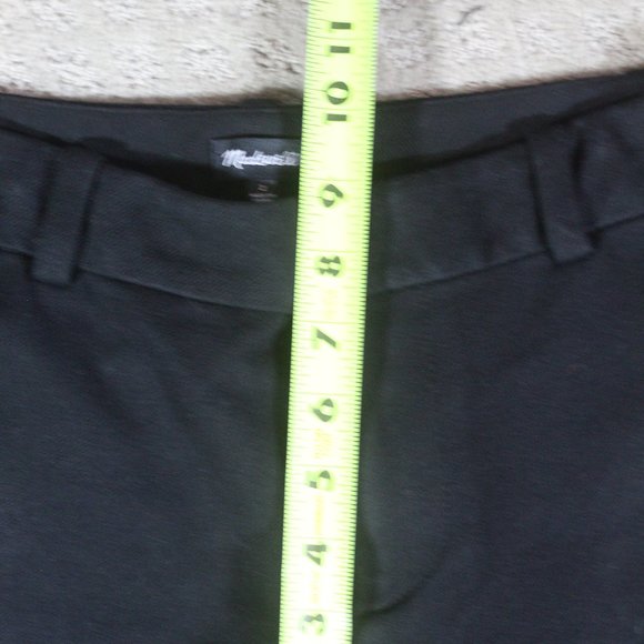 Madewell Size 2 Black Mid-Rise Straight Leg Twill Slacks - Picture 4 of 5